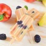 Nectarine Banana Blackberry Ice Pops