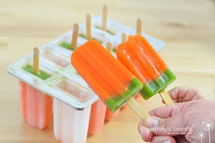 Fruits and Veggies Carrot Ice Pops