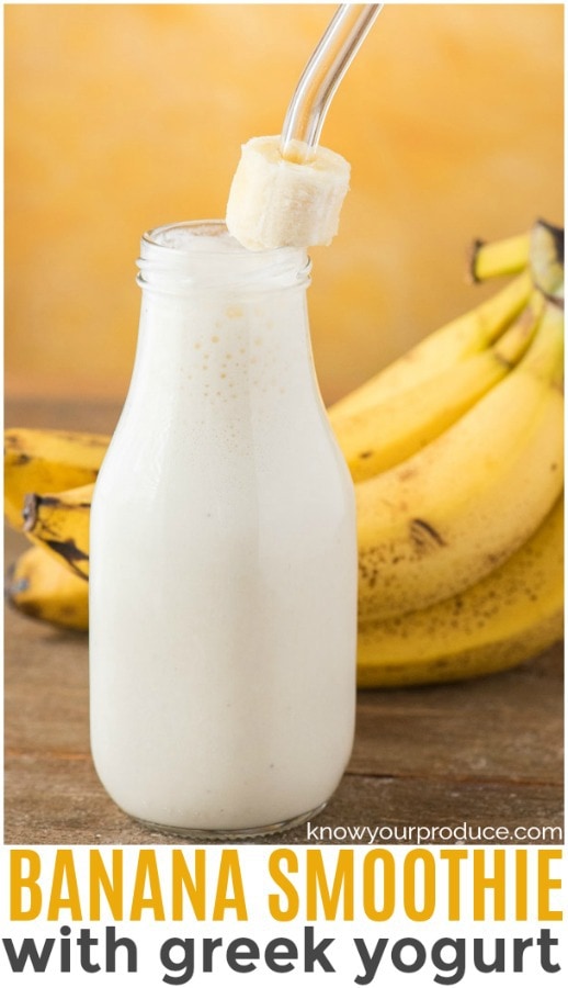 banana smoothie with yogurt pinterest