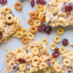 White Chocolate Cranberry Cereal Bars