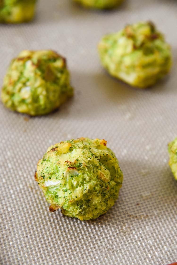 After school snack broccoli tots