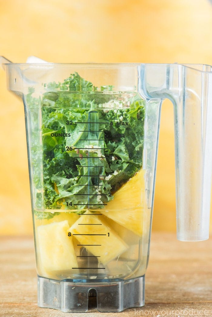 how to make a smoothie kale pineapple