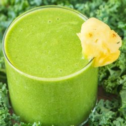 healthy kale pineapple smoothie