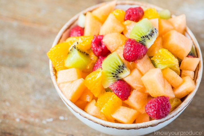 cantaloupe melon fruit salad