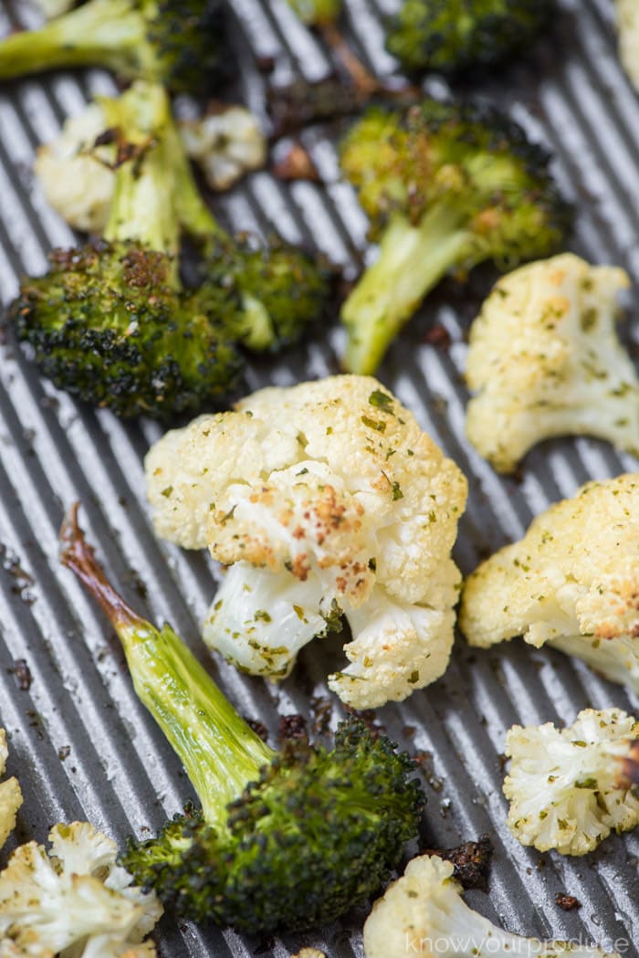 how to roast broccoli and cauliflower