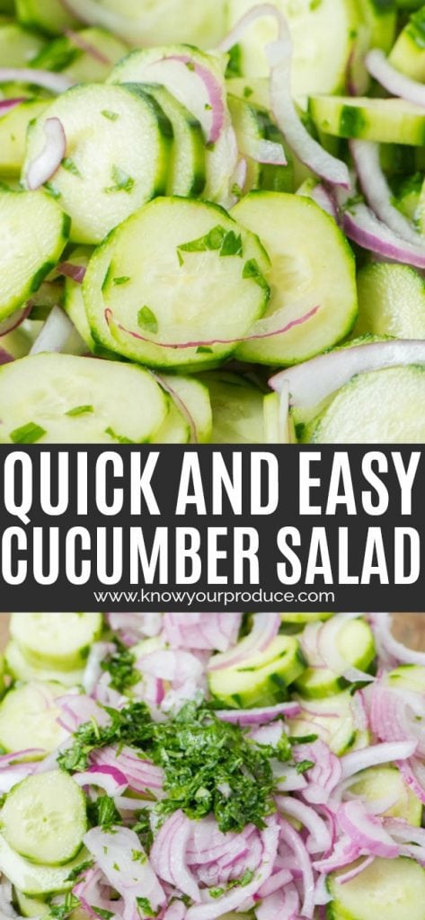 cucumber onion vinegar salad