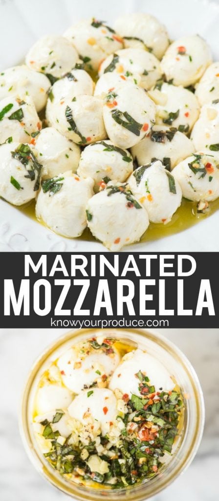 marinated mozzarella pinterest image