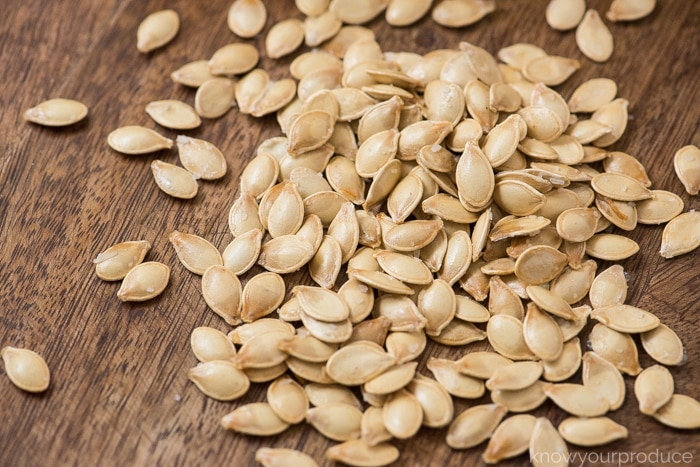 salty roasted spaghetti squash seeds 