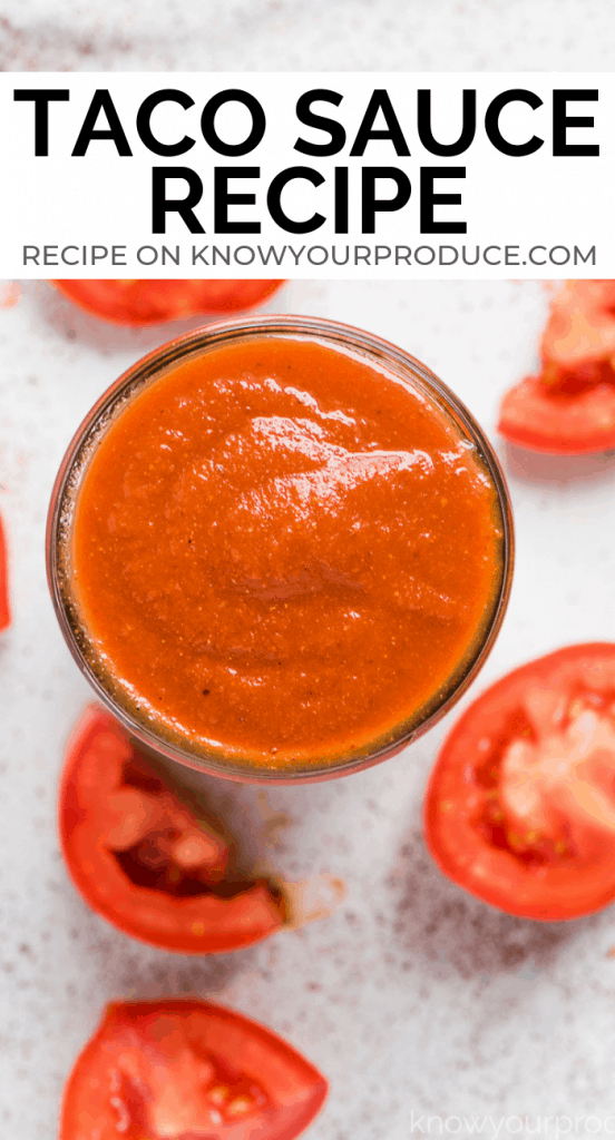 Homemade Taco Sauce Recipe for your favorite Mexican recipes