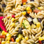 mexican pasta salad with veggies