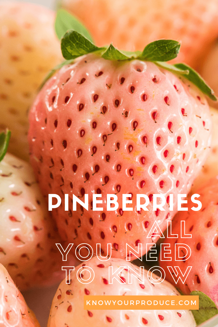 pineberries image with text for pinterest