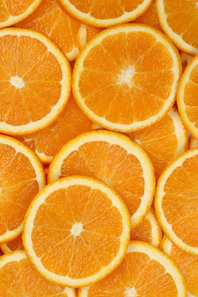 orange slices.