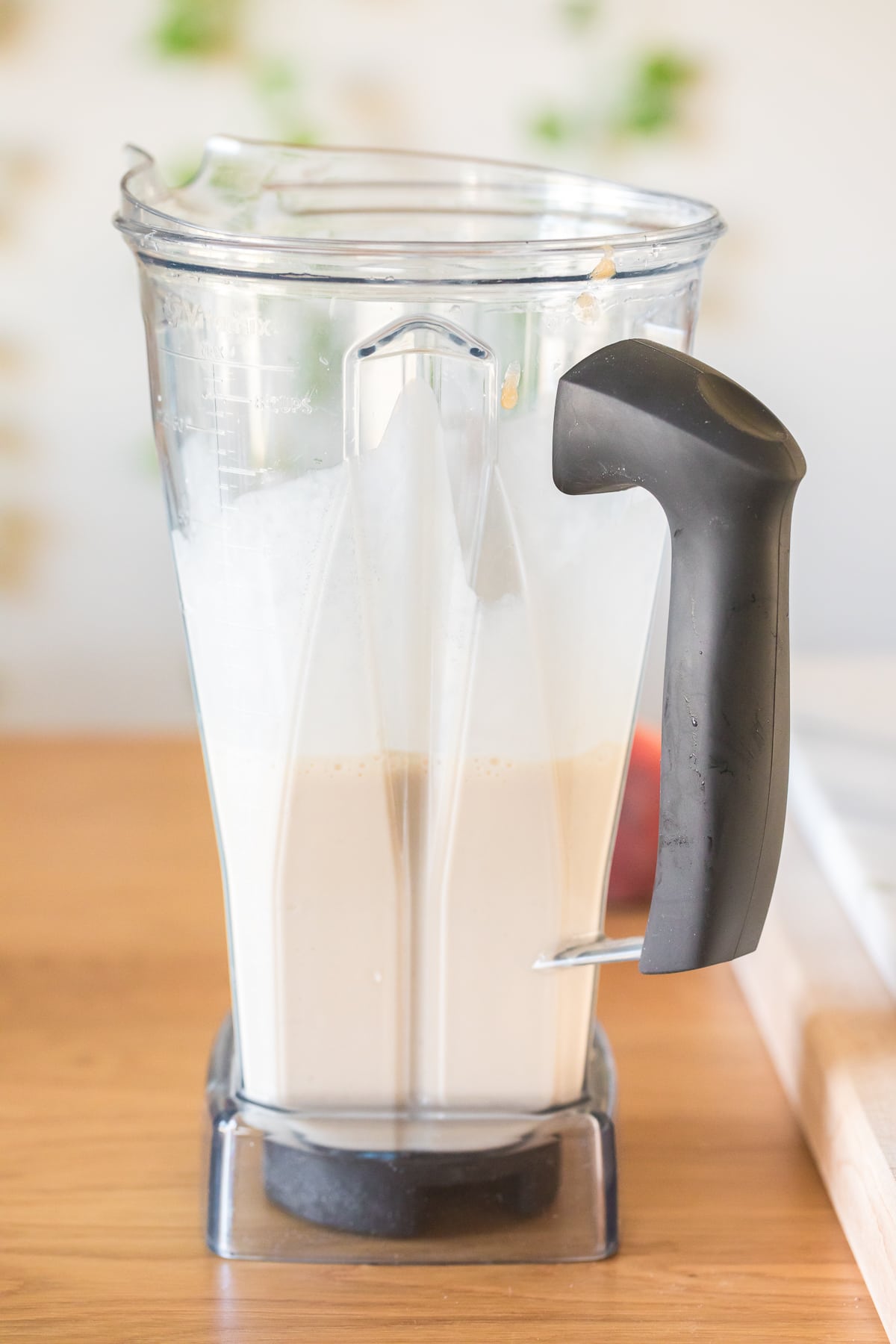 peach milk in vitamix.