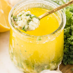 lemon garlic butter sauce.