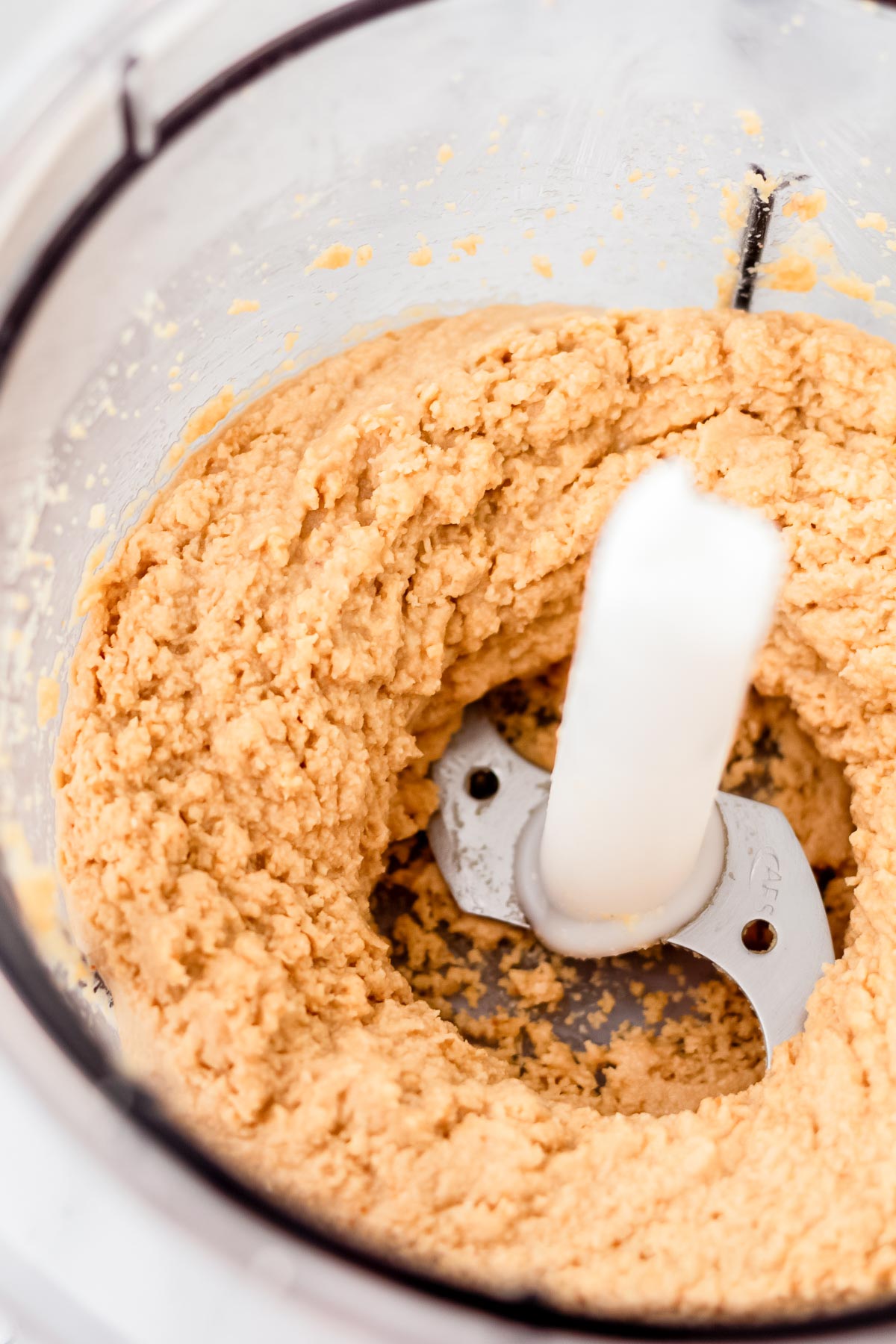 tahini paste in a food processor.